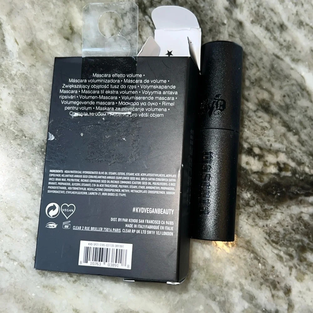 NIB - Kat Von D - KVD Go Big or Go Home Longwear Vegan Volumizing Mascara Mini